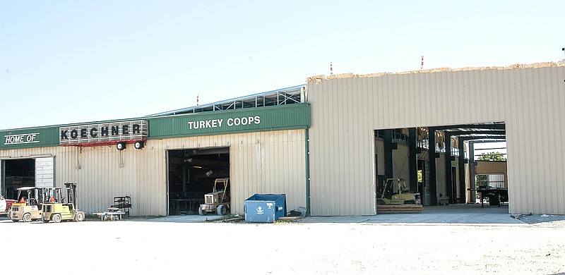 <p>Democrat photo / David A. Wilson</p><p>The new addition to the Koechner Manufacturing facility in Tipton is on the right end of the building in the photo above. This new part of the building is 50 by 170 feet in size.</p>