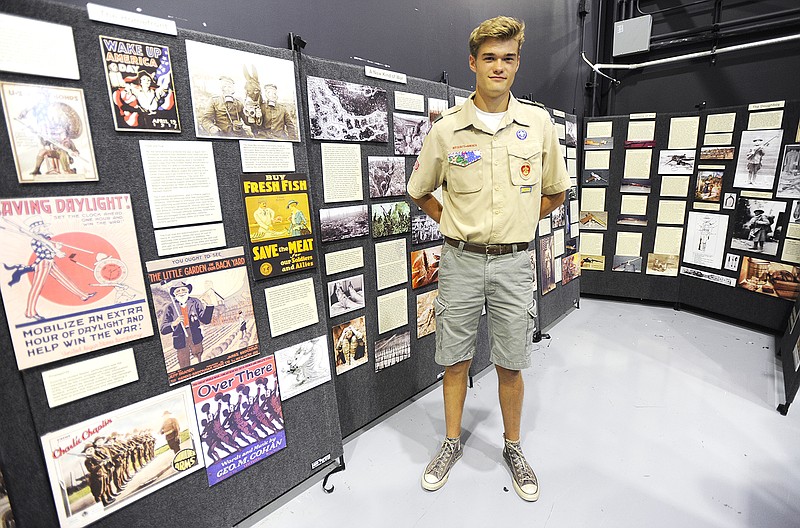 Jacob Ceglenski has curated a traveling exhibit about the 100th anniversary of World War I for his Eagle Scout project. Ceglenski, who attends Helias High School, has worked with the Museum of Missouri Military History to complete his project. The exhibit will be on display at the headquarters for two months and then available for educational purposes for schools, social groups and libraries in the area.