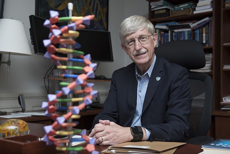 <p>AP</p><p>National Institutes of Health (NIH) Director Francis Collins poses at the NIH headquarters in Bethesda, Maryland. After DNA testing showed he was predisposed to Type 2 diabetes, which is more likely to develop if a person is overweight or obese, Collins shed 35 pounds.</p>