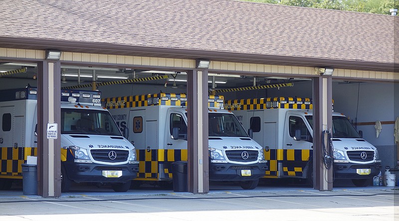 This August 2017 photo shows the Fulton ambulance barn for the Callaway Ambulance District.