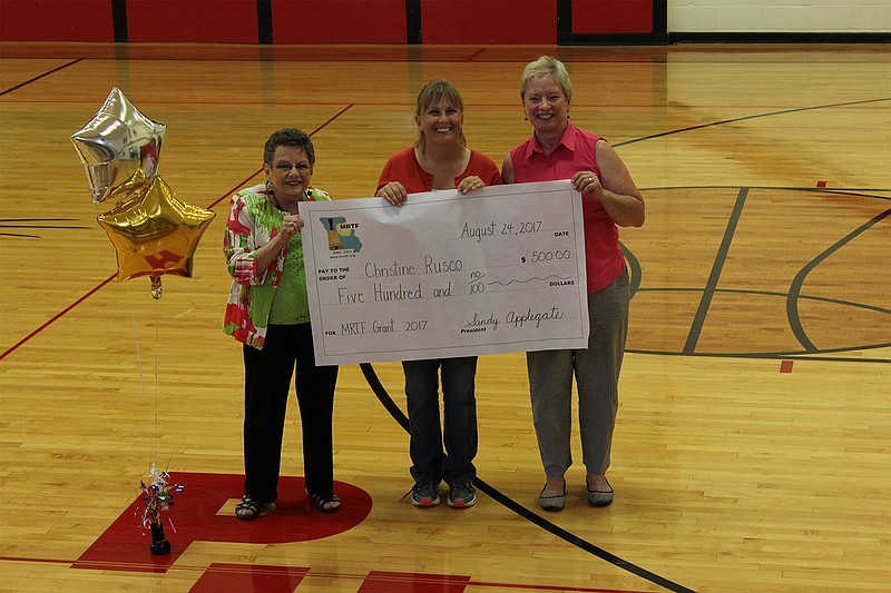 <p>Submitted photo</p><p>Prairie Home kindergarten teacher Christine Rusco received a $500 grant from the Missouri Retired Teacher’s Association.</p>