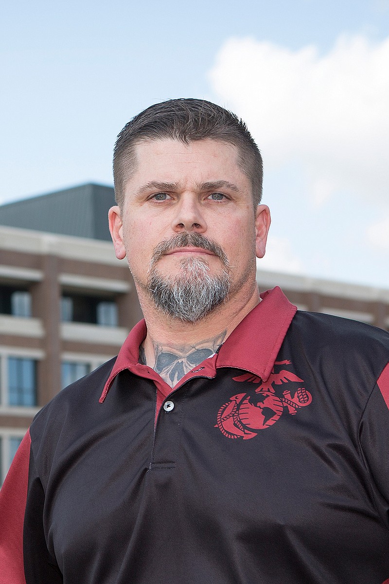 Tyron Hinton a Marine Veteran who recently rescued people in Houston