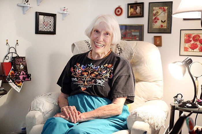 Patt Behler, shown in her Jefferson City home, was one of the first Peace Corps volunteers to participate in the program when it was started by President John F. Kennedy in 1961. 