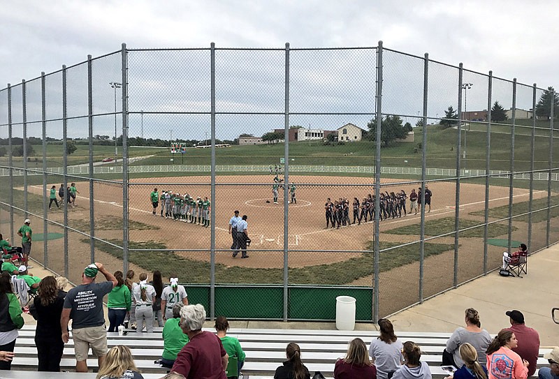 Blair Oaks hosts School of the Osage Tuesday, Sept. 12, 2017 in Tri-County softball play at Falcon Athletic Complex in Wardsville, Mo.