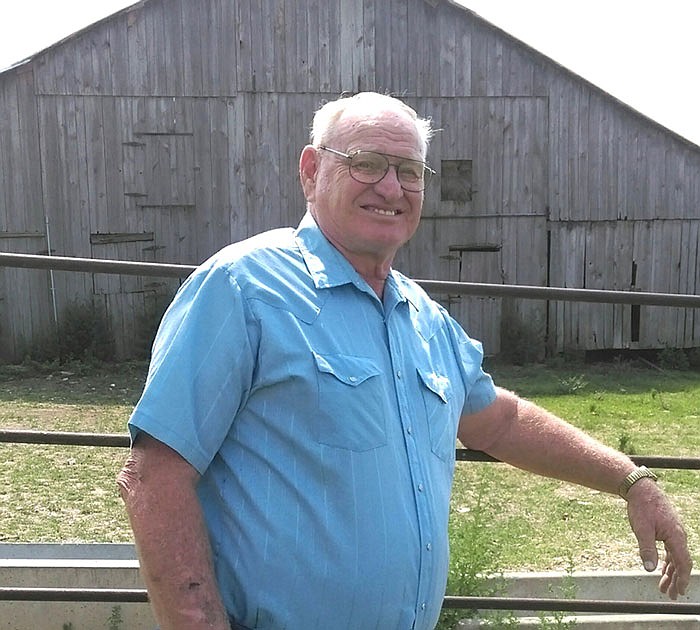 Glen Stubinger is shown on his farm near the historic community of Millbrook, south of Lohman.