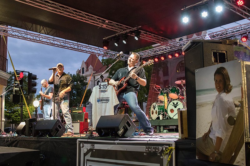 Disengaged performs in 2015 during Angiepalooza in Jefferson City. Disengaged will perform again at this year's event Saturday alongside Blues Deville, Burning Down The House and Kricket Alley. The event is free, but concert-goers can donate, with proceeds going toward helping those fighting cancer.