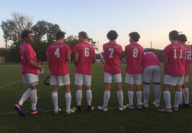 It was Pink Out and Mom's Night as Helias hosted Tolton Monday, Sept. 25, 2017 at the 179 Soccer Park.