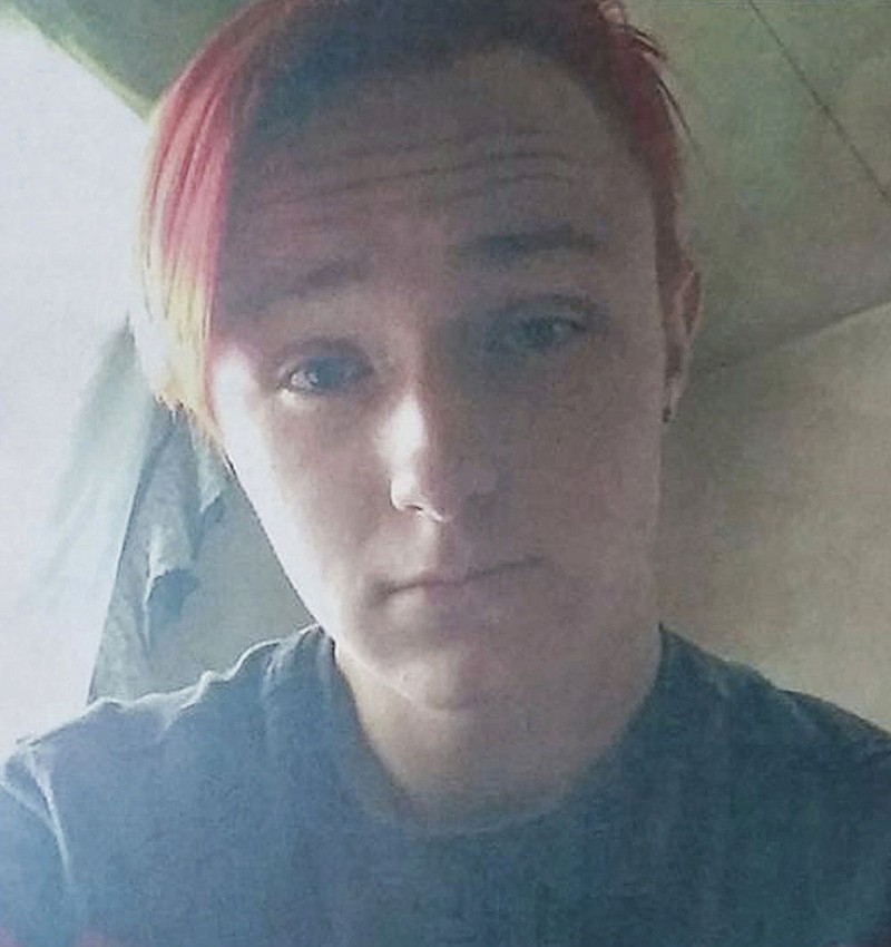 This undated image provided by Amber Steinfeld shows her child, Ally Lee Steinfeld, a transgender teen whose birth name was Joseph Matthew Steinfeld Jr. The burned and mutilated remains of Steinfeld's body were found in a bag stashed in a chicken coop in the rural southern Missouri town of Cabool, last week. Three suspects were arrested on Thursday, Sept. 21, 2017, and another was arrested on Monday, Sept. 25.