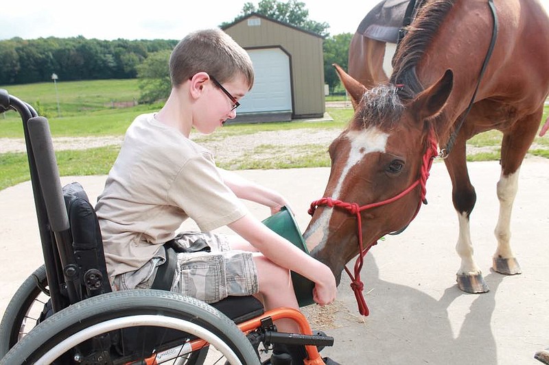 The Healing Horses Therapeutic Riding Program is holding its 10th anniversary Fun Show and Fundraiser beginning at 4 p.m. Saturday at 140 Eagle Ridge Trail in Linn. The horse riding program helps people ages 3 and older with disabilities face social, mental and physical challenges.