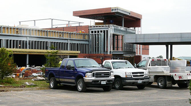 Construction continues on the new Health Sciences building at State Technical College in Linn. It is expected to be open in the fall of 2018.