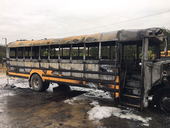 A North Callaway R-1 school bus burned Tuesday morning after a fire started in the engine compartment, according to Superintendent Bryan Thomsen. No children were present on the bus, and no one was injured.