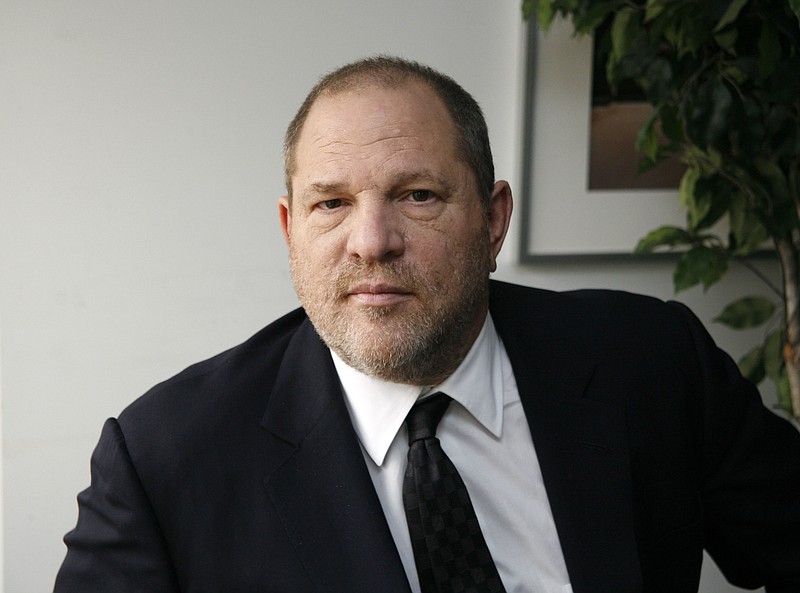 In this Nov. 23, 2011, file photo, producer Harvey Weinstein, co-chairman of The Weinstein Co., appears during an interview in New York.