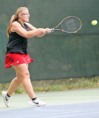 Bailey Higgins of Jefferson City will join teammate Erica Dunn in the Class 2 doubles tournament today in Springfield.