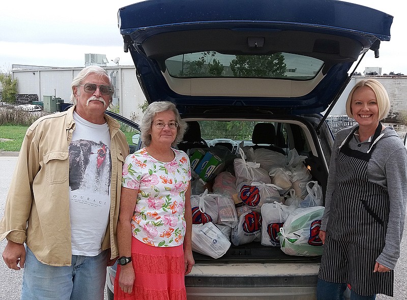 The Callaway Senior Center in Fulton has 690 additional pounds of food, thanks to the generosity of the community and the work of the Evening Rotary Club.