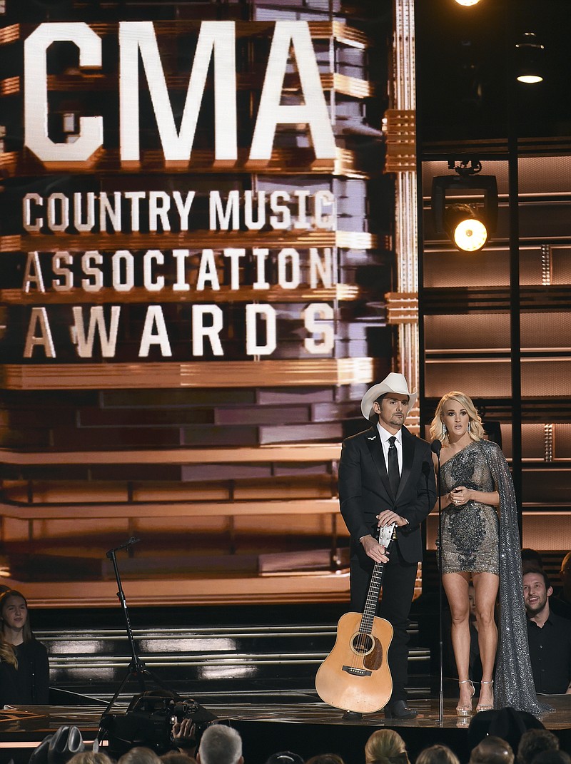<p>AP</p><p>Brad Paisley, left, and Carrie Underwood host the 50th annual CMA Awards in Nashville, Tennessee. The 51st annual CMA Awards will air live on Wednesday.</p>