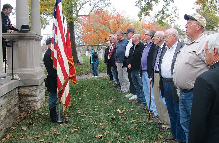 The first induction ceremony for Camp Lillie, a branch of Sons of Union Veterans of the Civil War, was held Sunday at National Cemetery.