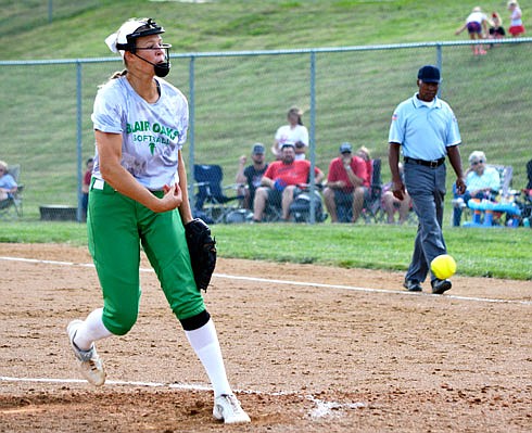 Makenna Kliethermes of Blair Oaks is one of five Lady Falcons to be named to the Class 2 all-state softball team.