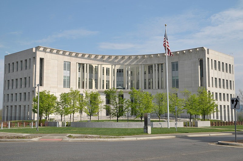 The Christopher S. Bond Federal Courthouse on Lafayette Street in Jefferson City is shown in this April 21, 2014 photo.