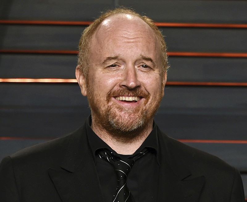 In this Feb. 28, 2016 file photo, Louis C.K. arrives at the Vanity Fair Oscar Party in Beverly Hills, Calif. The New York premiere of Louis C.K.'s controversial new film "I Love You, Daddy" has been canceled amid swirling controversy over the film and the comedian. 