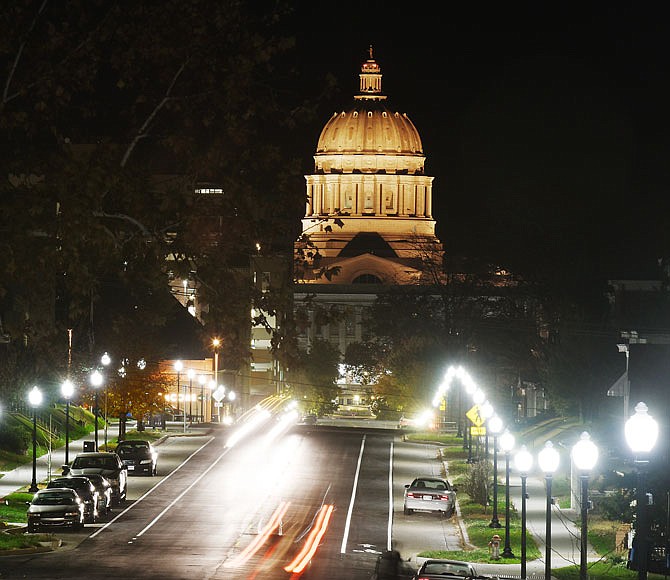 Capitol Avenue's new lights shine bright last week as the area improvement project nears completion.