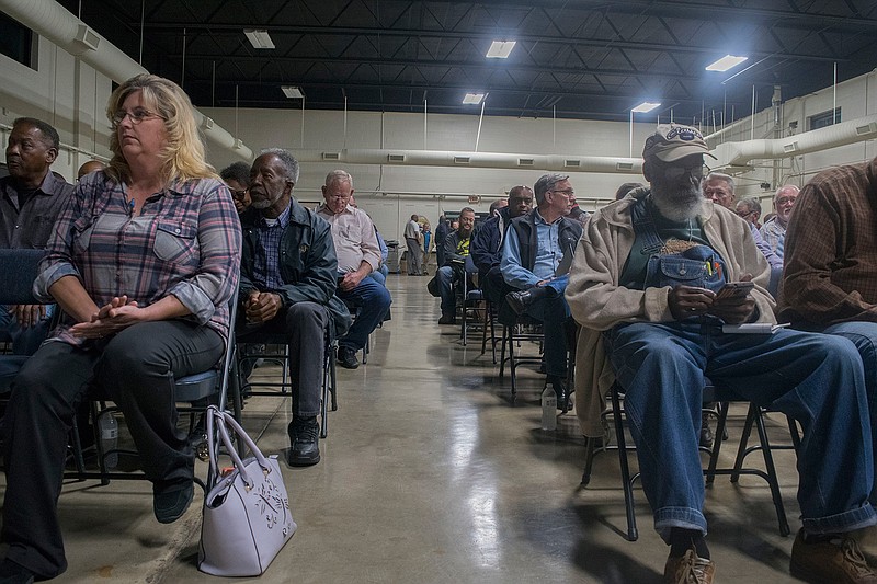 Approximately 100 people attend the church security and active shooter training course Thursday night, Nov.16, 2017. at the Texarkana, Texas, Police Department's  training center.
(Photo courtesy of Tiffany Brown)