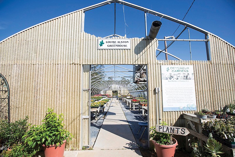 This Nov. 6, 2017 photo shows a greenhouse at Devereux Gardens that is severely damaged by Hurricane Harvey  in Victoria, Texas. Facing more than half a million dollars in damages, Devereux campus administrator Richard Perkins said the destruction left by Hurricane Harvey was not his biggest concern. "We are mainly focused on the well-being of the clients to get them back into the normalcy of the program," he said. 