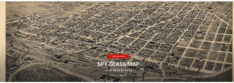 This is a screenshot of the "Spy Glass Map" on the new Texarkana Central website, texarkanacentral.ver.st, that shows the city as it looked in 1924. (Submitted photo)
