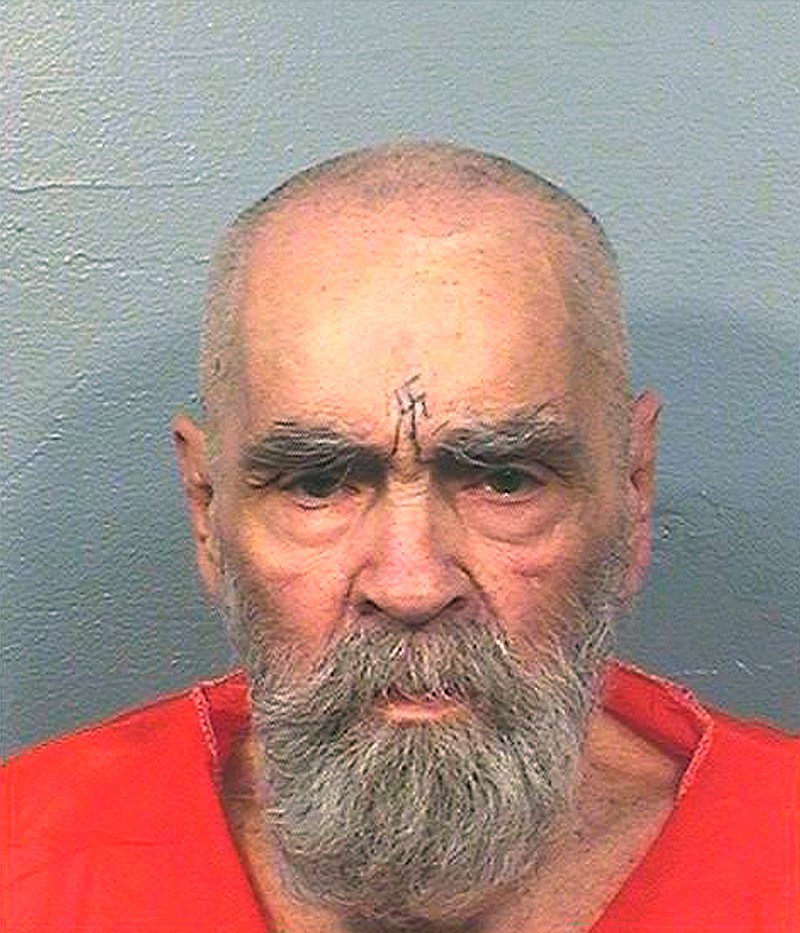 This Aug. 14, 2017 photo provided by the California Department of Corrections and Rehabilitation shows Charles Manson. A legal battle has arisen for his remains and belongings since his death Nov. 19 of natural causes at the age of 83. 