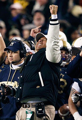 Navy head coach Ken Niumatalolo has led the Midshipmen to the top of the three service academies.