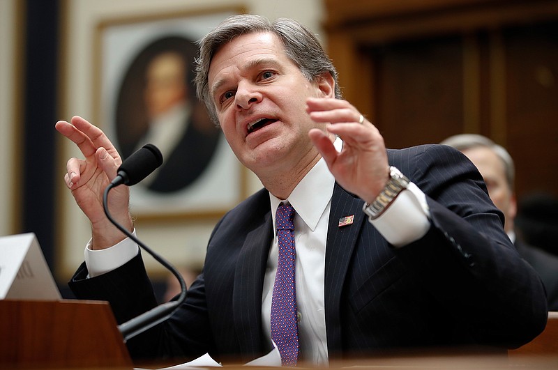 FBI Director Christopher Wray testifies during a House Judiciary hearing on Capitol Hill in Washington, Thursday, Dec. 7, 2017, on oversight of the Federal Bureau of Investigation.