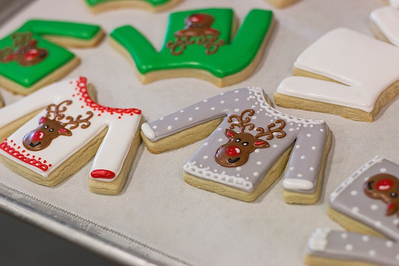 Emily Graham's sugar cookies show a great deal of detail in the decoration.