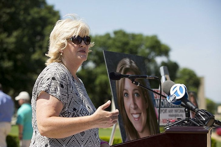 FILE — Colleen Nick, at a Capitol news conference to kick off a new campaign to find her daughter, Morgan, said she would never give up the search in this 2017 file photo. (Melissa Gerrits)