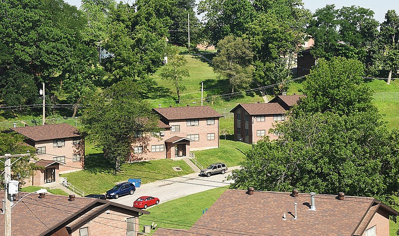 This July 13, 2017 file photo shows an overview of Jefferson City Housing Authority multi-family units on Elizabeth Street. 