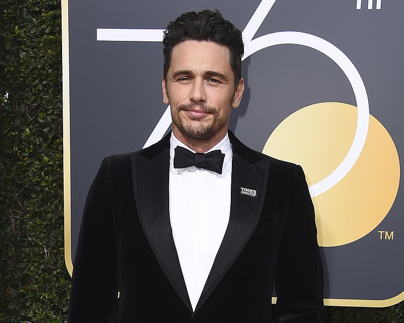 In this Jan. 7, 2018 file photo, James Franco arrives at the 75th annual Golden Globe Awards in Beverly Hills, Calif. Facing accusations by an actress and a filmmaker over alleged sexual misconduct, James Franco said on CBS' "The Late Show with Stephen Colbert" on Tuesday the things he's heard aren't accurate but he supports people coming out "because they didn't have a voice for so long." 
