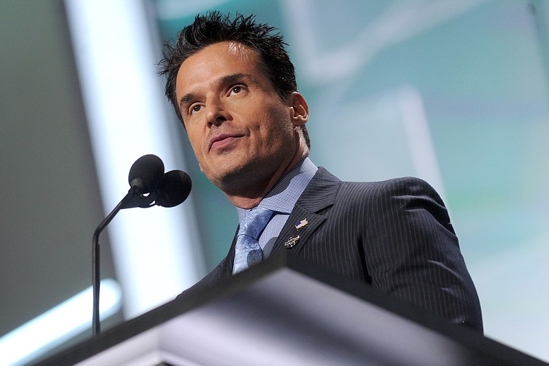 Actor Antonio Sabato, Jr. speaks during the Republican National Convention at Quicken Loans Arena in Cleveland on July 18, 2016. (Dennis Van Tine/Abaca Press/TNS)