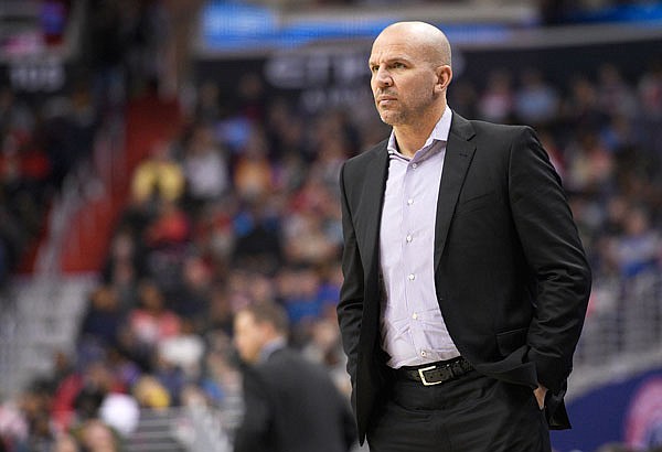 Bucks head coach Jason Kidd looking on during the second half of last week's game against the Wizards in Washington. The Bucks relieved Kidd from his head coaching duties Monday.