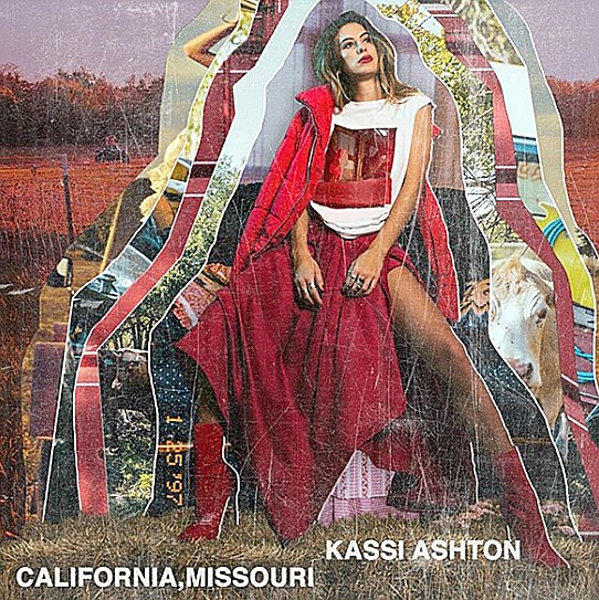 Artwork for Kassi Ashton's auto-biographical single, "California, Missouri," personally created by the local country singer.