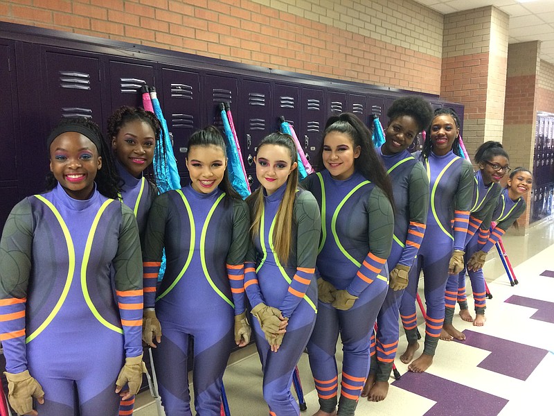 Texas High color guard wins first place at regional competition