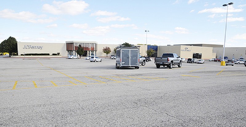 This January 2014 photo shows the parking lot at Jefferson City's Capital Mall before tax increment financing was approved to assist with a project to make improvements.