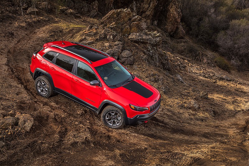The 2019 Jeep Cherokee Trailhawk retains its off-road agility. (FCA US LLC/TNS)