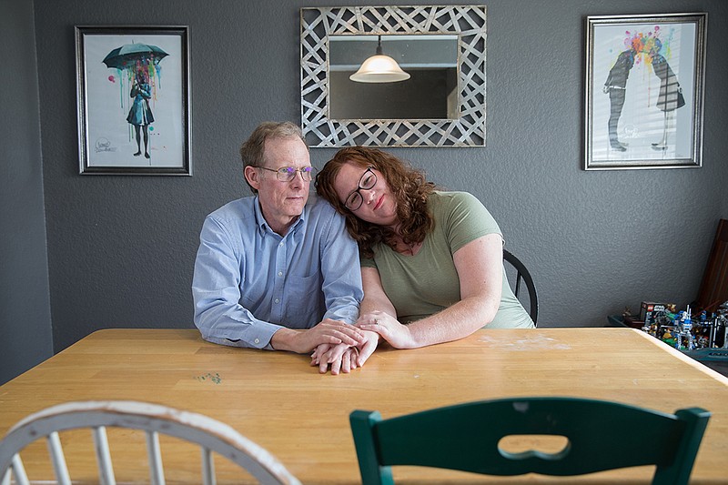 Elizabeth Moreno was billed $17,850 for a urine test. After Moreno's insurer declined to pay any of the bill because the lab was out-of-network, her father, Dr. Paul Davis, paid the lab $5,000 to settle the bill. (Julia Robinson/KHN)