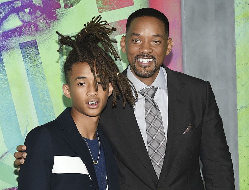 In this Aug. 1, 2016, file photo, Jaden Smith, left, and his father Will Smith attend the world premiere of "Suicide Squad" in New York.