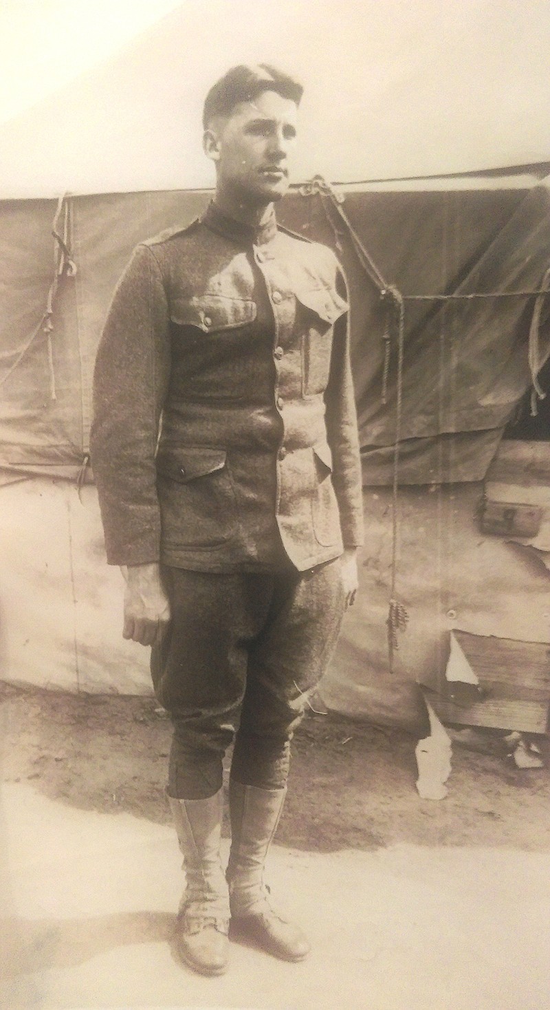 Clarence Hubbard enlisted with a Missouri National Guard company shortly after the United States entered WWI. The company was later federalized and Hubbard served as a machine-gunner in France.