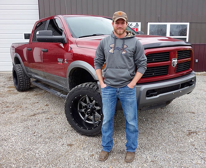 Zach Shuman, owner of Mid-Mo Diesel truck dealership, recently finished moving his business from Northeastern Missouri to Fulton. He carried pre-owned diesel trucks and may add diesel mechanics eventually.