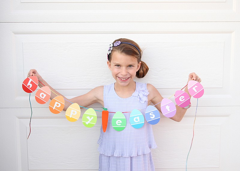 Consider crafting with your kids in the creation of an Easter banner. (Cara Mariano)