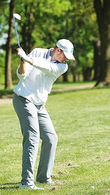 Jarod Steinbeck of Blair Oaks is the lone senior on the Falcons' golf roster this season.