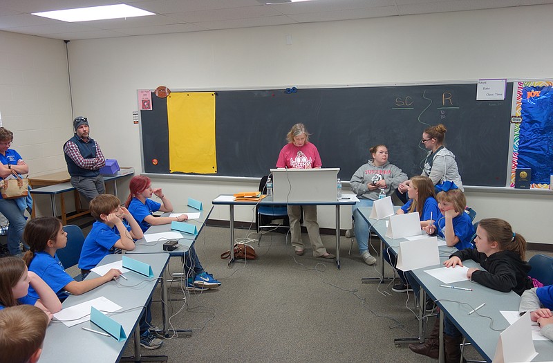 The Russellville and South Callaway academic teams faced off with buzzers in hand for the 20th annual Show-Me Conference Knowledge Bowl third-grade championship recently held on the campus of Lincoln University, Jefferson City.