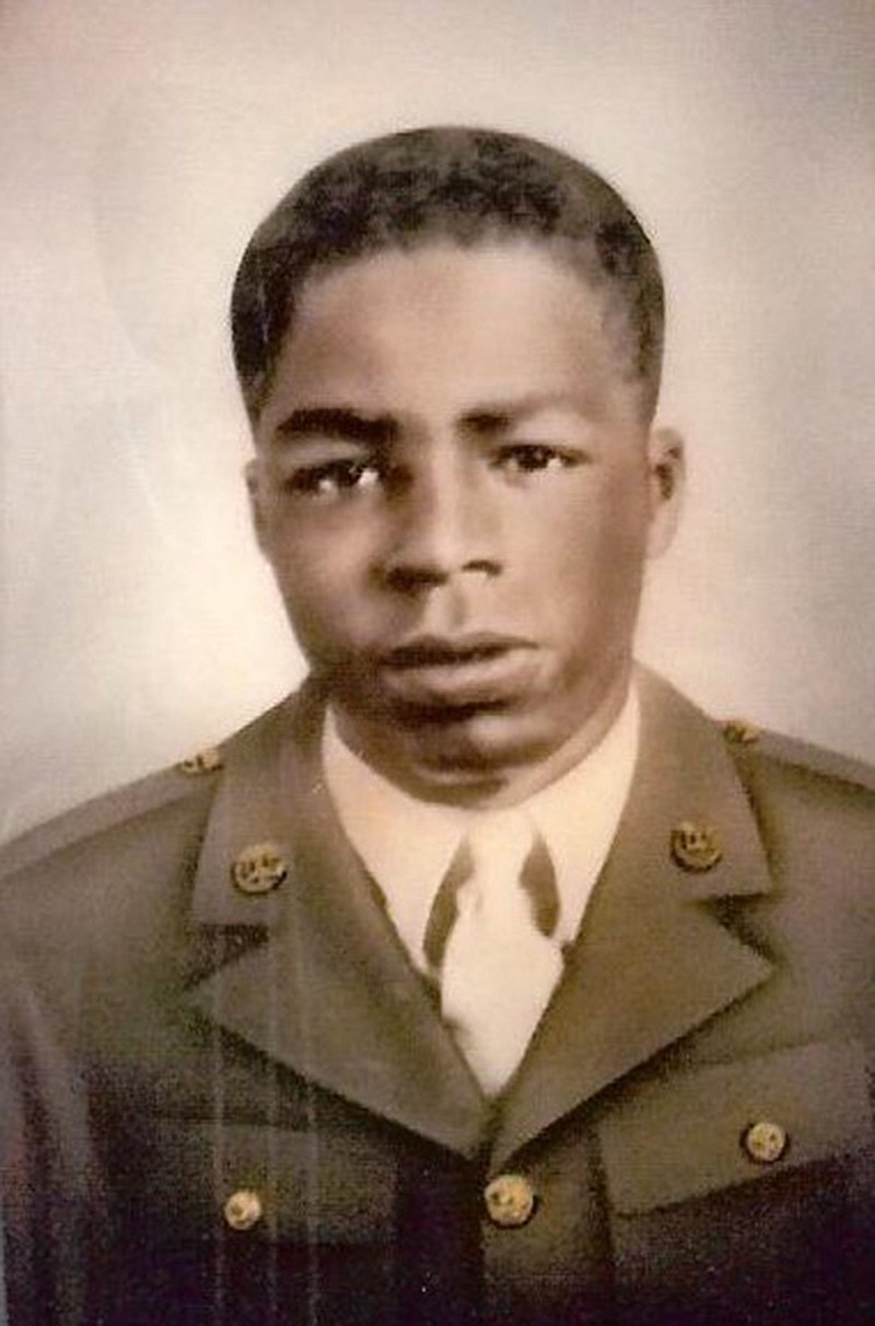 Army Pvt. Rudolph "Rudy" Johnson poses for a portrait in his uniform during World War II. Johnson was killed in action in February 1945 in Italy, but the Defense POW/MIA Accounting Agency positively identified his remains through DNA analysis only recently.