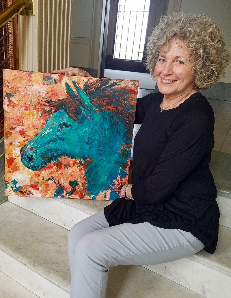 Judy Wright Walter's one-woman exhibit at the Regional Arts Center highlights her comfort in working across
different artistic modes. "An Artist's Eye: From Realism to Abstract" runs through May 12.
