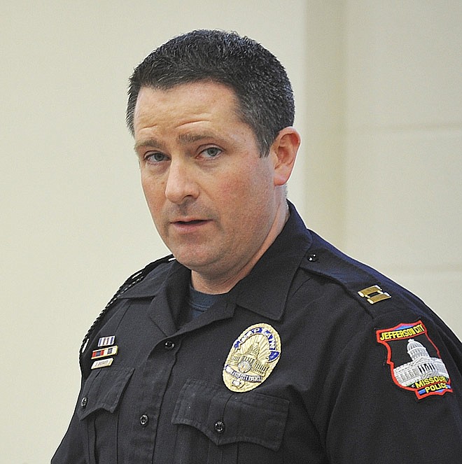 Jefferson City Police Department Capt. Doug Shoemaker (2015 file photo)